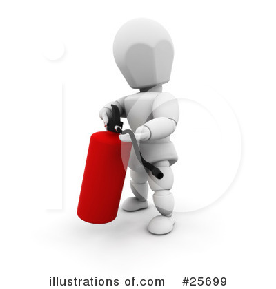 Royalty-Free (RF) Fire Extinguisher Clipart Illustration by KJ Pargeter - Stock Sample #25699