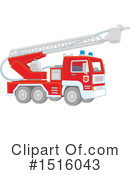 Fire Truck Clipart #1516043 by Alex Bannykh