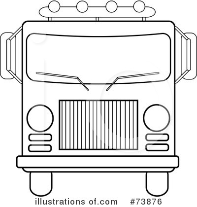 Royalty-Free (RF) Fire Truck Clipart Illustration by Pams Clipart - Stock Sample #73876