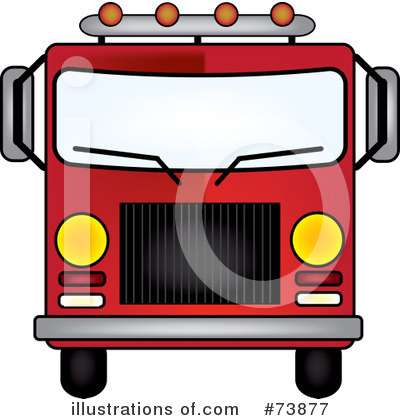 Royalty-Free (RF) Fire Truck Clipart Illustration by Pams Clipart - Stock Sample #73877