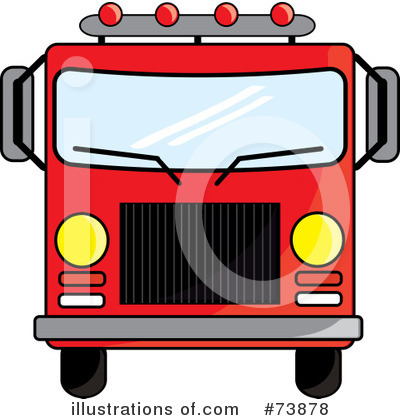 Royalty-Free (RF) Fire Truck Clipart Illustration by Pams Clipart - Stock Sample #73878