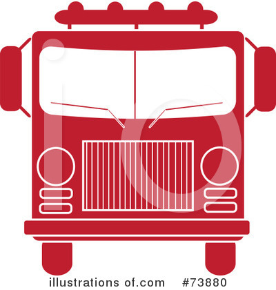 Royalty-Free (RF) Fire Truck Clipart Illustration by Pams Clipart - Stock Sample #73880
