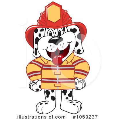 Royalty-Free (RF) Firefighter Clipart Illustration by Mascot Junction - Stock Sample #1059237