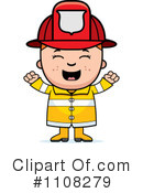 Firefighter Clipart #1108279 by Cory Thoman