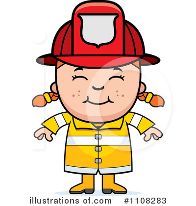 Royalty-Free (RF) Firefighter Clipart Illustration by Cory Thoman - Stock Sample #1108283