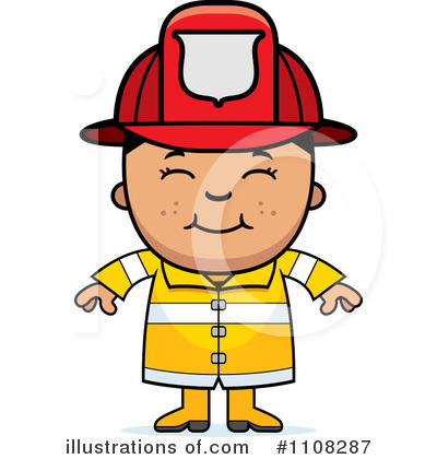 Royalty-Free (RF) Firefighter Clipart Illustration by Cory Thoman - Stock Sample #1108287