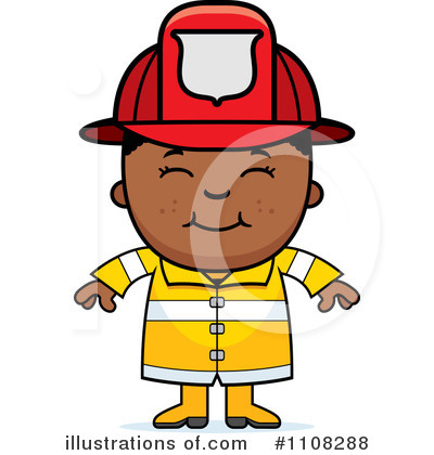 Royalty-Free (RF) Firefighter Clipart Illustration by Cory Thoman - Stock Sample #1108288