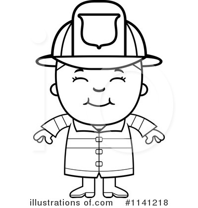 Royalty-Free (RF) Firefighter Clipart Illustration by Cory Thoman - Stock Sample #1141218