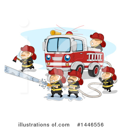 Fire Fighter Clipart #1446556 by BNP Design Studio