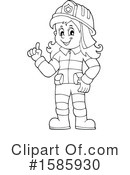 Firefighter Clipart #1585930 by visekart
