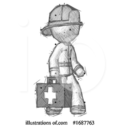 Royalty-Free (RF) Firefighter Clipart Illustration by Leo Blanchette - Stock Sample #1687763