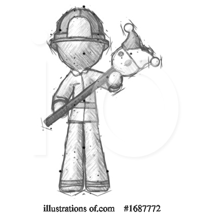 Royalty-Free (RF) Firefighter Clipart Illustration by Leo Blanchette - Stock Sample #1687772