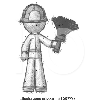 Royalty-Free (RF) Firefighter Clipart Illustration by Leo Blanchette - Stock Sample #1687778