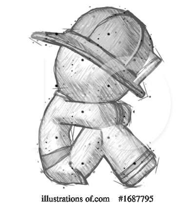 Royalty-Free (RF) Firefighter Clipart Illustration by Leo Blanchette - Stock Sample #1687795