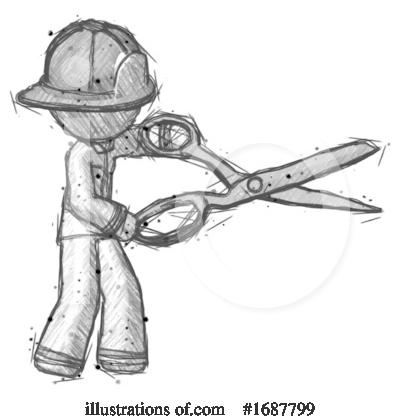Royalty-Free (RF) Firefighter Clipart Illustration by Leo Blanchette - Stock Sample #1687799