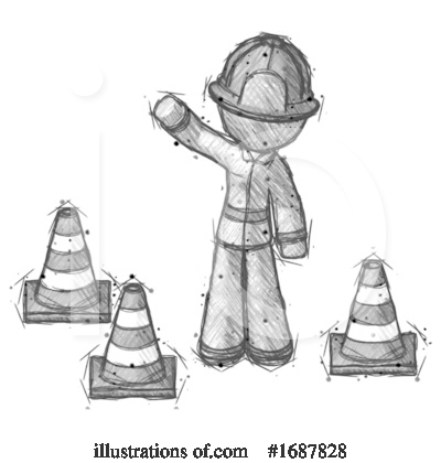 Royalty-Free (RF) Firefighter Clipart Illustration by Leo Blanchette - Stock Sample #1687828