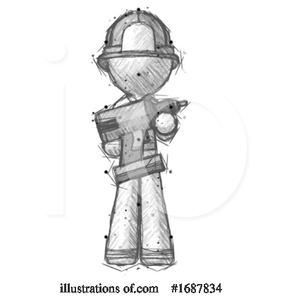 Royalty-Free (RF) Firefighter Clipart Illustration by Leo Blanchette - Stock Sample #1687834
