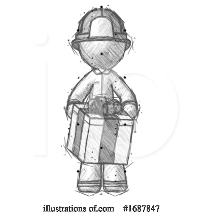 Royalty-Free (RF) Firefighter Clipart Illustration by Leo Blanchette - Stock Sample #1687847