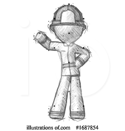 Royalty-Free (RF) Firefighter Clipart Illustration by Leo Blanchette - Stock Sample #1687854