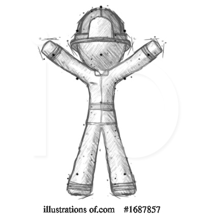 Royalty-Free (RF) Firefighter Clipart Illustration by Leo Blanchette - Stock Sample #1687857