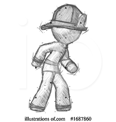 Royalty-Free (RF) Firefighter Clipart Illustration by Leo Blanchette - Stock Sample #1687860