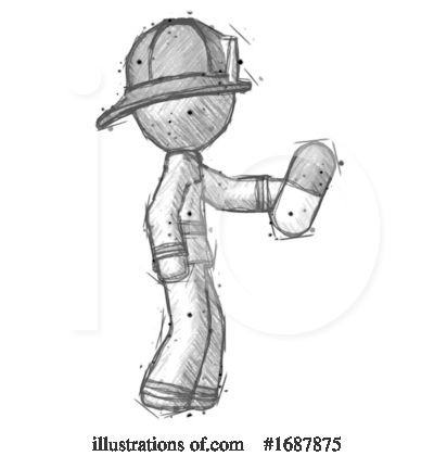 Royalty-Free (RF) Firefighter Clipart Illustration by Leo Blanchette - Stock Sample #1687875
