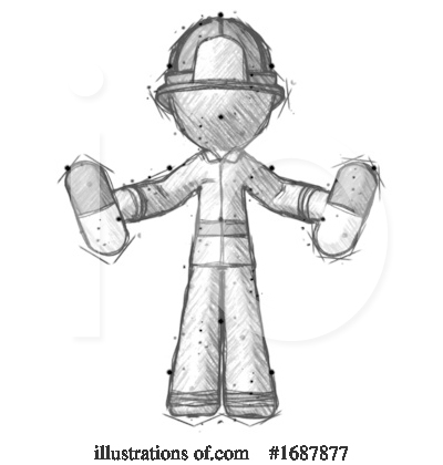 Royalty-Free (RF) Firefighter Clipart Illustration by Leo Blanchette - Stock Sample #1687877