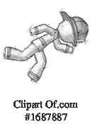 Firefighter Clipart #1687887 by Leo Blanchette