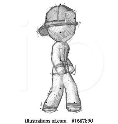 Royalty-Free (RF) Firefighter Clipart Illustration by Leo Blanchette - Stock Sample #1687890