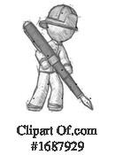Firefighter Clipart #1687929 by Leo Blanchette