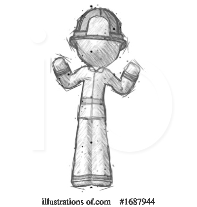 Royalty-Free (RF) Firefighter Clipart Illustration by Leo Blanchette - Stock Sample #1687944