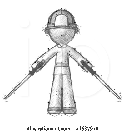 Royalty-Free (RF) Firefighter Clipart Illustration by Leo Blanchette - Stock Sample #1687970