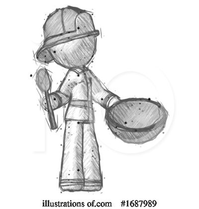 Royalty-Free (RF) Firefighter Clipart Illustration by Leo Blanchette - Stock Sample #1687989