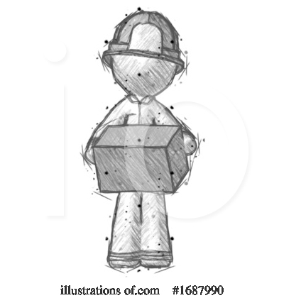 Royalty-Free (RF) Firefighter Clipart Illustration by Leo Blanchette - Stock Sample #1687990