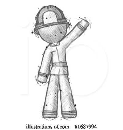Royalty-Free (RF) Firefighter Clipart Illustration by Leo Blanchette - Stock Sample #1687994