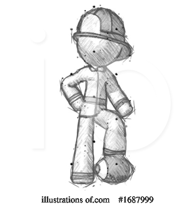 Royalty-Free (RF) Firefighter Clipart Illustration by Leo Blanchette - Stock Sample #1687999