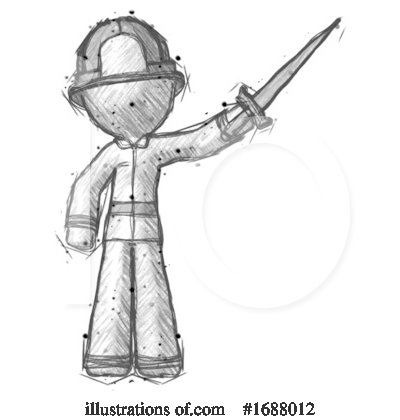 Royalty-Free (RF) Firefighter Clipart Illustration by Leo Blanchette - Stock Sample #1688012