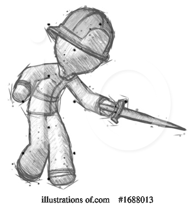 Royalty-Free (RF) Firefighter Clipart Illustration by Leo Blanchette - Stock Sample #1688013