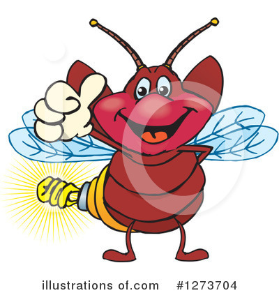Lightning Bugs Clipart #1273704 by Dennis Holmes Designs