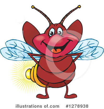 Fireflies Clipart #62664 - Illustration by Pams Clipart