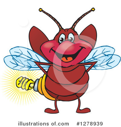 Lightning Bug Clipart #1278939 by Dennis Holmes Designs