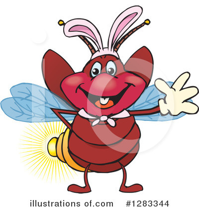 Lightning Bugs Clipart #1283344 by Dennis Holmes Designs