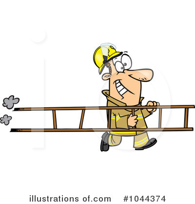 Firefighter Clipart #1044374 by toonaday