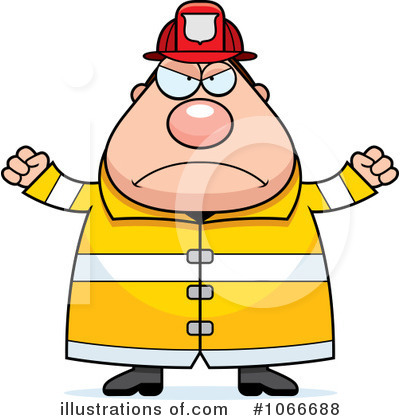 Royalty-Free (RF) Fireman Clipart Illustration by Cory Thoman - Stock Sample #1066688