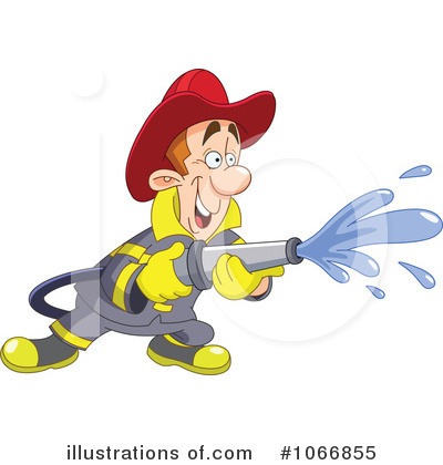 Royalty-Free (RF) Fireman Clipart Illustration by yayayoyo - Stock Sample #1066855