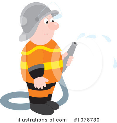 Royalty-Free (RF) Fireman Clipart Illustration by Alex Bannykh - Stock Sample #1078730