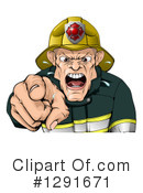 Fireman Clipart #1291671 by AtStockIllustration