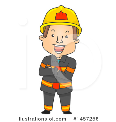 Royalty-Free (RF) Fireman Clipart Illustration by BNP Design Studio - Stock Sample #1457256