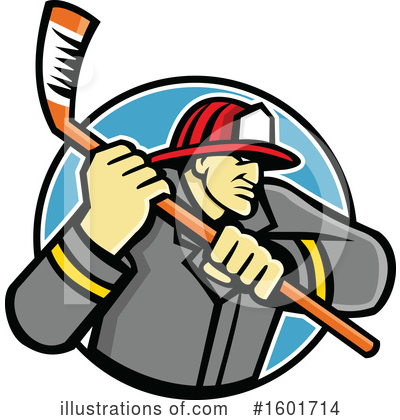 Royalty-Free (RF) Fireman Clipart Illustration by patrimonio - Stock Sample #1601714