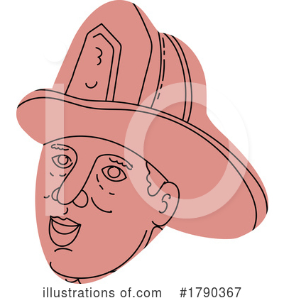 Royalty-Free (RF) Fireman Clipart Illustration by patrimonio - Stock Sample #1790367
